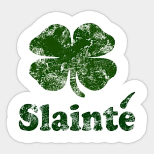 Slainte Shamrock Sticker